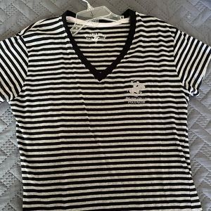 Juniors polo v neck shirt